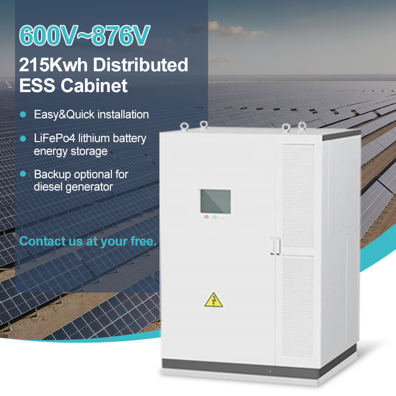 Solarthon TUV 215Kwh Lithium Iron Phosphate LiFePO4 Distributed ESS Cabinet Energy Storage Systems