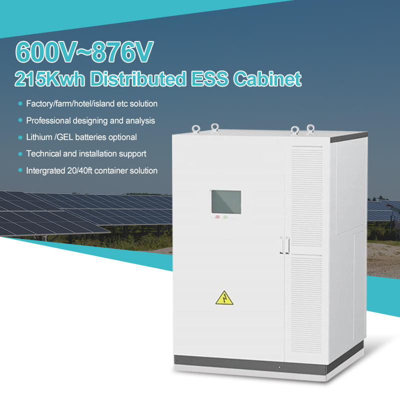 Solarthon TUV 215Kwh Lithium Iron Phosphate LiFePO4 Distributed ESS Cabinet Energy Storage Systems