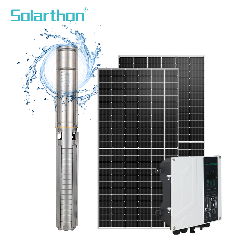 4HP DC Solar Water Pumps Solar Power Surface Centrifugal Water Pump For Agriculture Irrigation