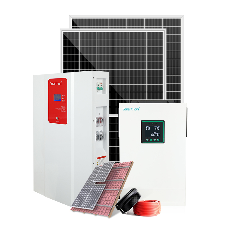 Off Grid Hybrid Solar Energy System 11KW Solar Panel With Battery and InverterComplete Solar Kit for Home