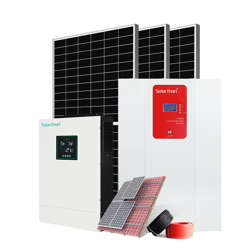 Off Grid Hybrid Solar Energy System 11KW Solar Panel With Battery and InverterComplete Solar Kit for Home