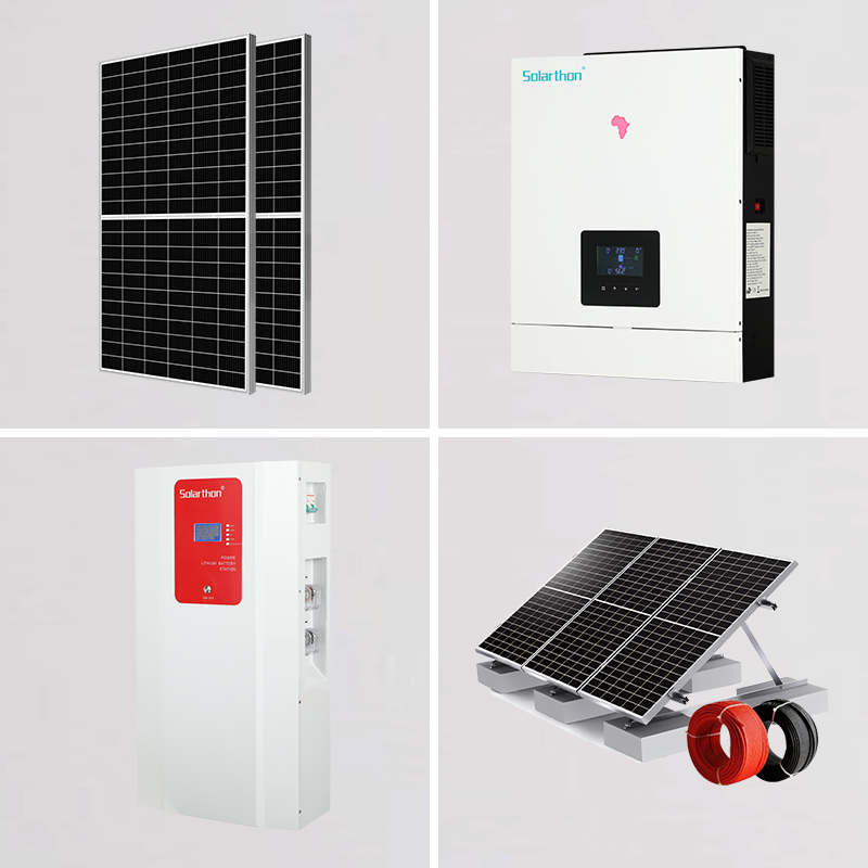 Off Grid Solar Power System 4.2KW Home Energy Storage Systems All In