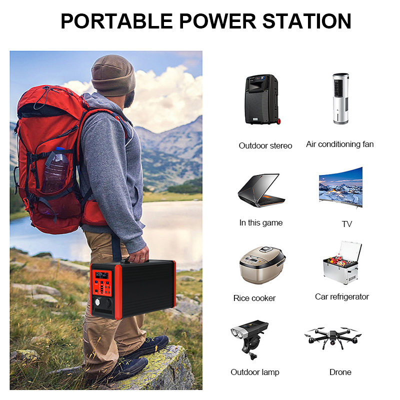 USB Portable Solar Power Generator 500W 1000W Solar Rechargeable Station For Outdoor Emergency Power Station