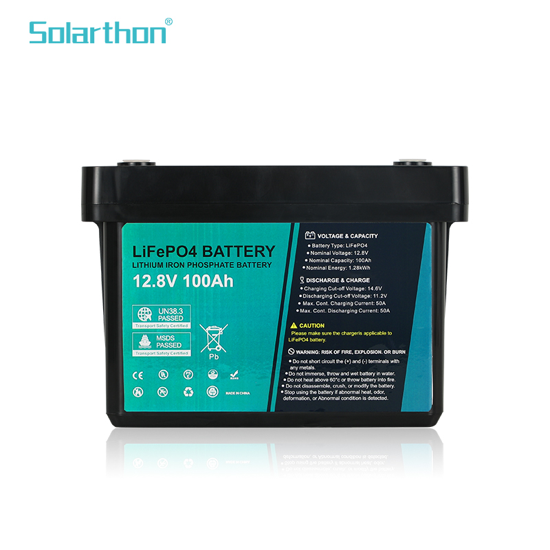 LiFeP04 Battery 12V 100ah Lithium Iron Phosphate Battery Solar Storage Battery Pack