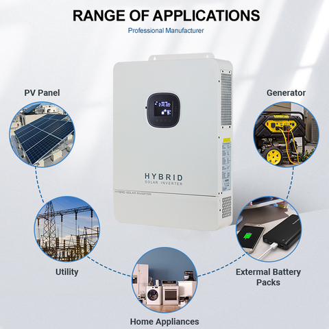 8kw 10kw 3 Phase Hybrid Inverter System