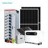 Hybrid Off-Grid Home Solar Panel Kit with Inverter 19.8MW System Lifepo4 Battery Solar Power Capability