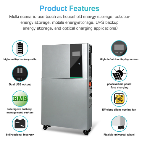 Solarthon Lithium 10KWH/15.36KWH inverter with energy storage system Battery Home Energy Storage System