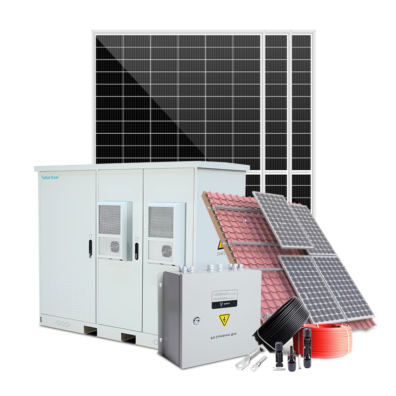 Industrial Solar Energy System 30KW 50KW Hybrid Complete 145KWH Solar Energy Storage System