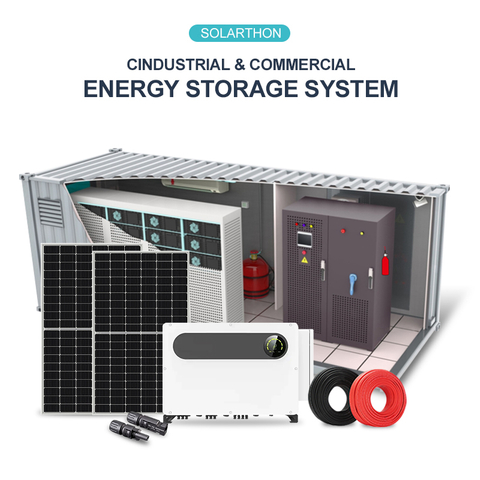 Solarthon Battery Integrated Cabinet Commercial 1.0MWH/2.5MWH/5.0MWH Industrial&Commercial Energy Storage System