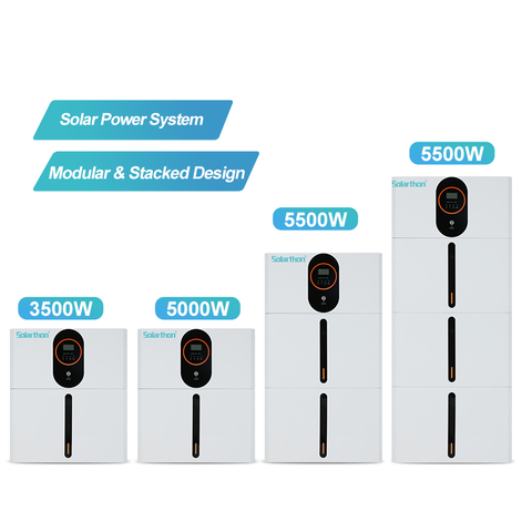 Solarthon 3500W/5000W/5500W Residential Lithium Battery Energy Storage System Solar Cell for Household Electric Backup