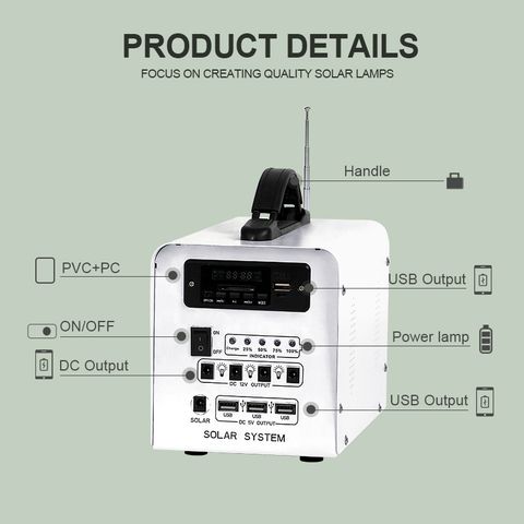 Best 30W 40W 50W Small solar inverter for home with battery