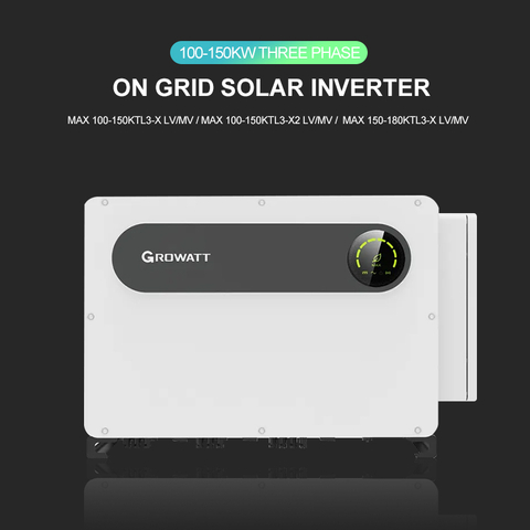 100-150kW 8 MPPTs Three Phase on grid inverter solar energy products