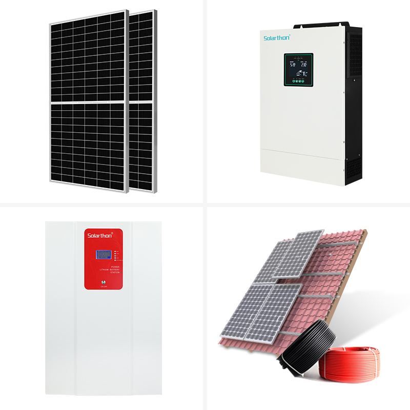 Off Grid Hybrid Solar Energy System 11KW Solar Panel With Battery and InverterComplete Solar Kit for Home