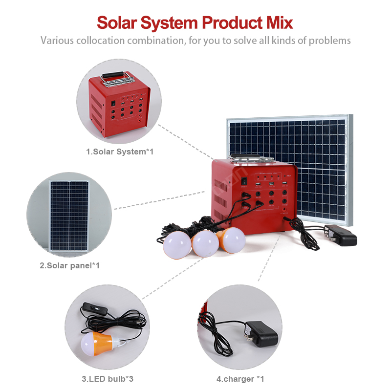 50W Best Small Solar Battery Backup Inverter System for Home