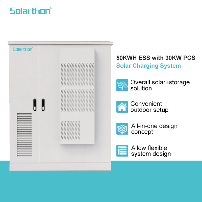 50KWH Lithium batterie Lifepo4 Lithium Battery For Solar Power Storage 30KW Container Energy Storage System