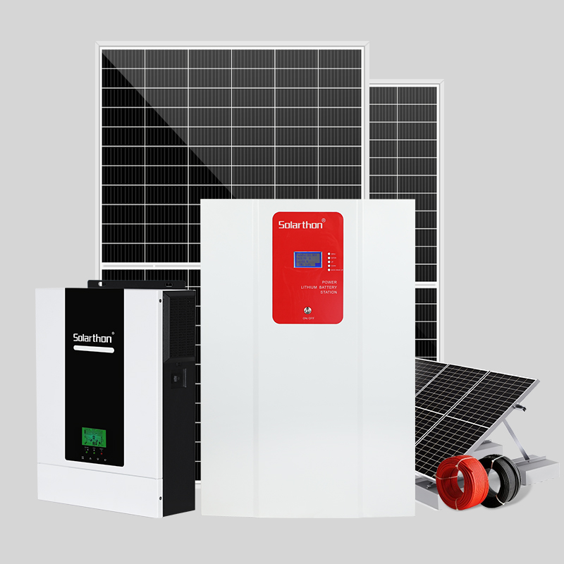 Complete Off Grid Solar Power System Pv Panel Energy System Kit With Battery And Inverter