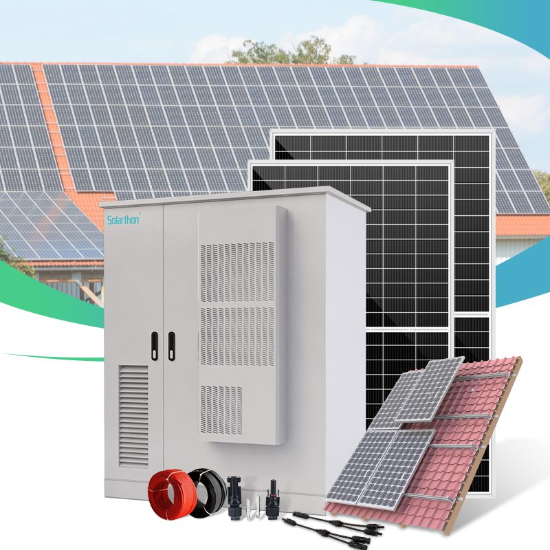 50KWH ESS with 30KW PCS and Solar Charging System Commercial Battery Storage Industrial Solar Panels System