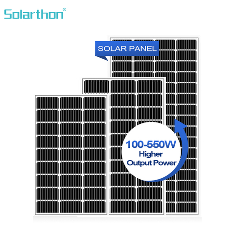 Chinese Factory Half Cell Solar Module 100W -550W Mono Solar Panel