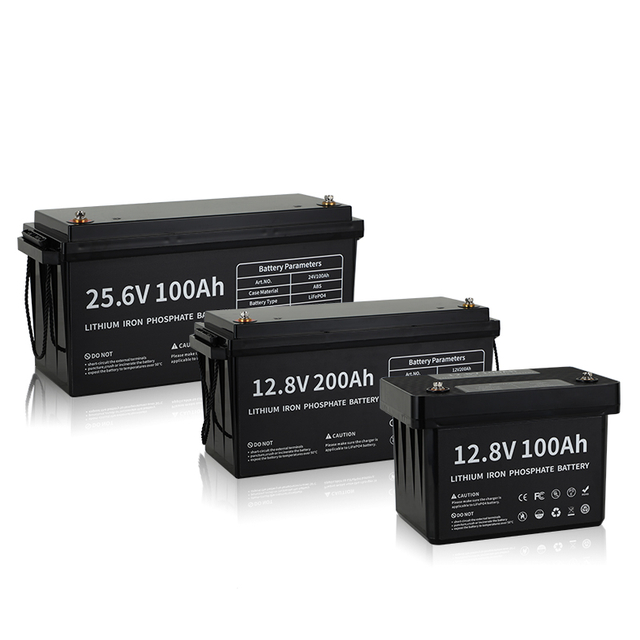 Lifepo4 25.6V 100Ah 200Ah Battery Case Lithium 12.8V Lifepo4 Battery Solar Energy Storage Battery Pack