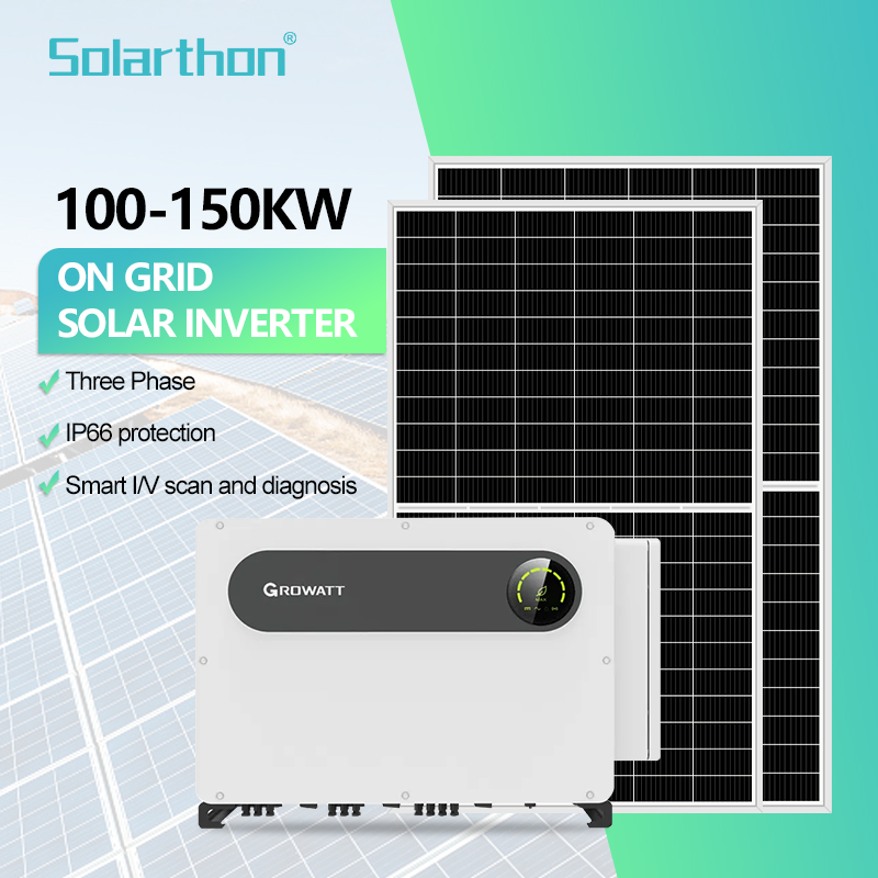 100kw 125kw 150kw three-phase inverter solar large industrial power station inverter