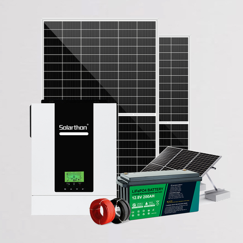 Complete Off Grid Solar Power System Pv Panel Energy System Kit With Battery And Inverter