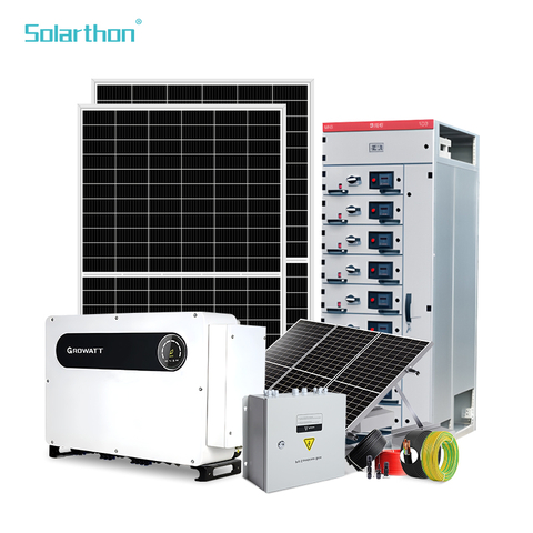 Hybrid Off-Grid Home Solar Panel Kit with Inverter 19.8MW System Lifepo4 Battery Solar Power Capability